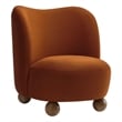 Monroe Accent Chair in Rust Walnut