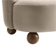 Monroe Accent Chair in Taupe Walnut