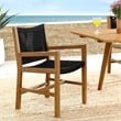Vienna Dining Armchairs Set of 2 in Natural Black