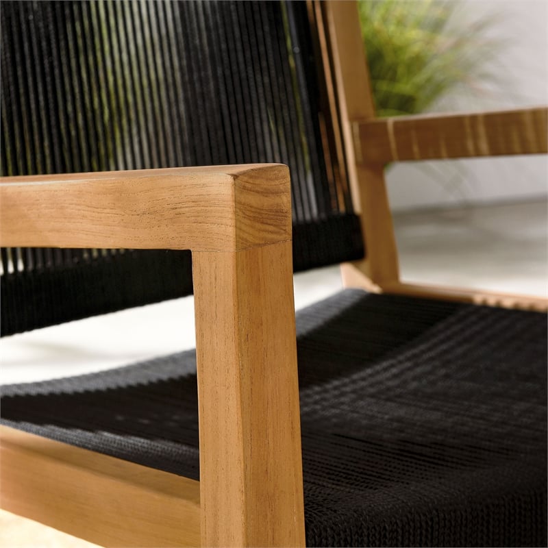 Vienna Dining Armchairs Set of 2 in Natural Black