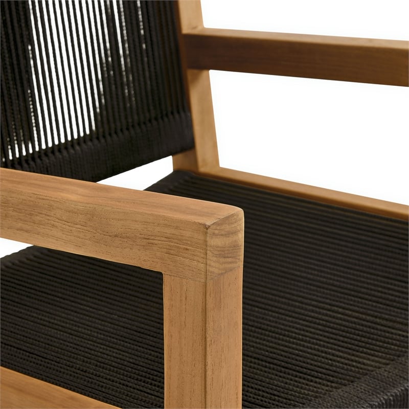 Vienna Dining Armchairs Set of 2 in Natural Black