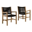 Vienna Dining Armchairs Set of 2 in Natural Black