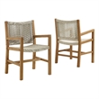 Vienna Dining Armchairs Set of 2 in Natural Natural
