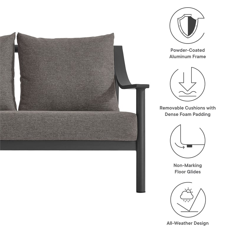 Terrace Sofa in Carbon Graphite