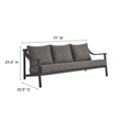 Terrace Sofa in Carbon Graphite