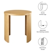 Aspect End Table in Oak