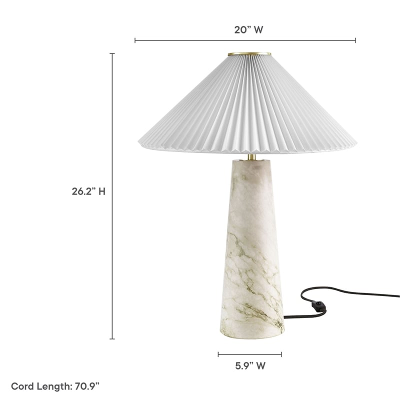 Nera Table Lamp in White