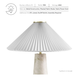 nera table lamp in white