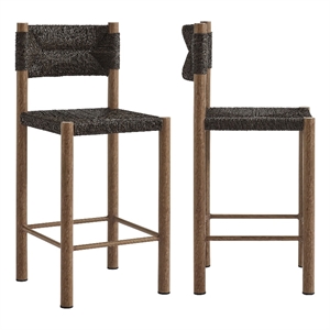 Parkland Counter Stools Set of 2 in Walnut