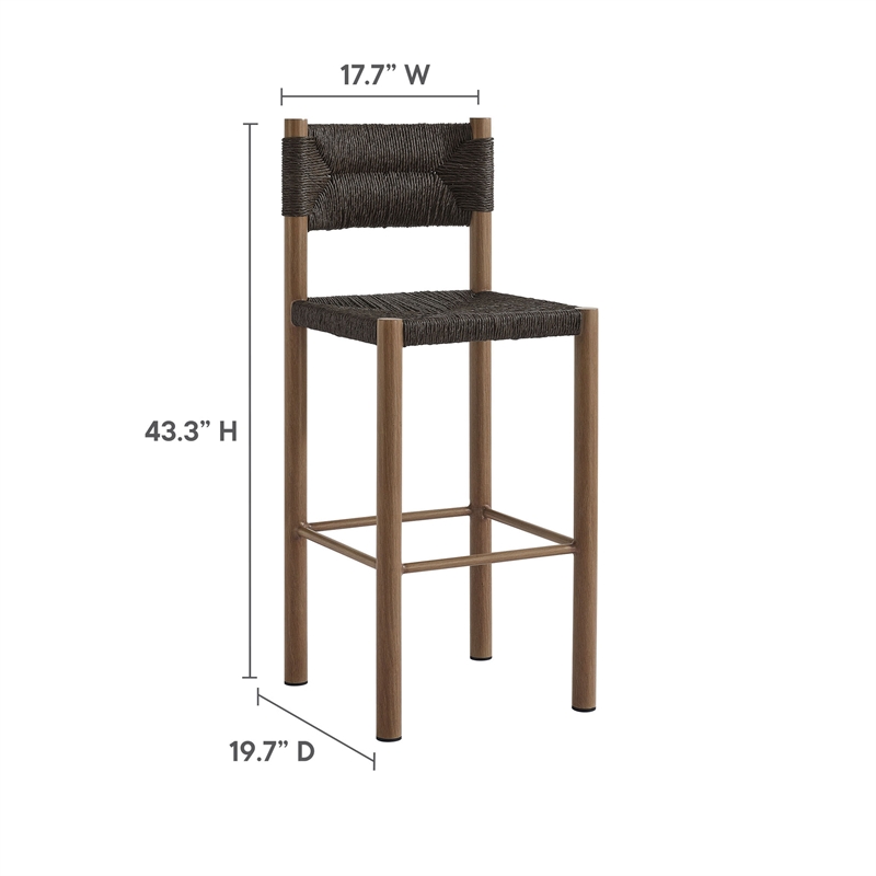 Parkland Bar Stools Set of 2 in Walnut