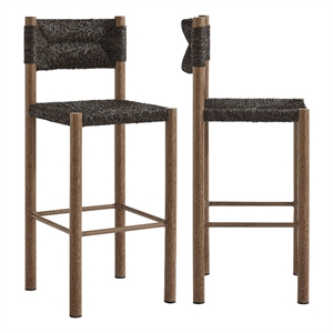 Parkland Bar Stools Set of 2 in Walnut