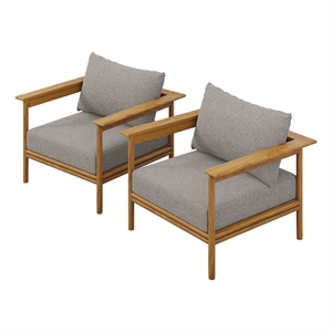 Wren Armchair Set of 2 in Natural Driftwood