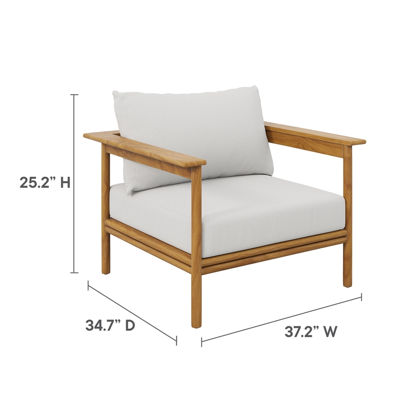 Wren Armchair Set of 2 in Natural Sail