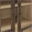 Nolan Arched Storage Display Cabinet in Walnut Hickory