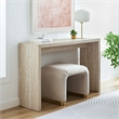 Modway Mirella Console Table in Faux Travertine Laminate