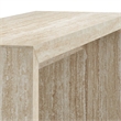Modway Mirella Console Table in Faux Travertine Laminate