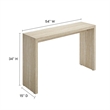 Modway Mirella Console Table in Faux Travertine Laminate