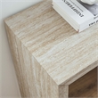 Modway Mirella Console Table in Faux Travertine Laminate