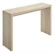 Modway Mirella Console Table in Faux Travertine Laminate
