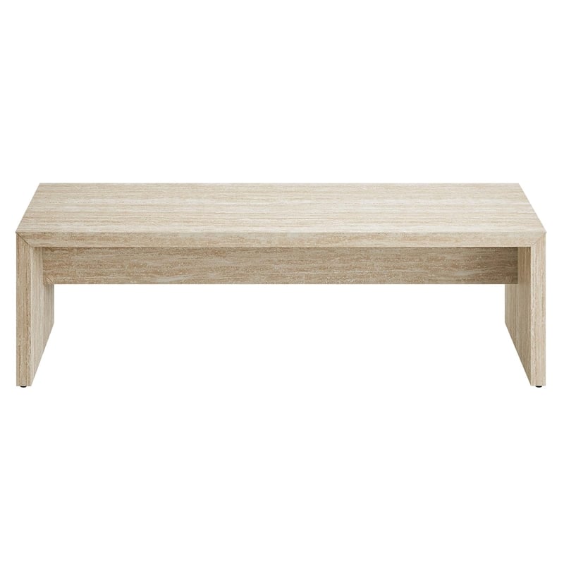 Mirella Long Bench in Travertine