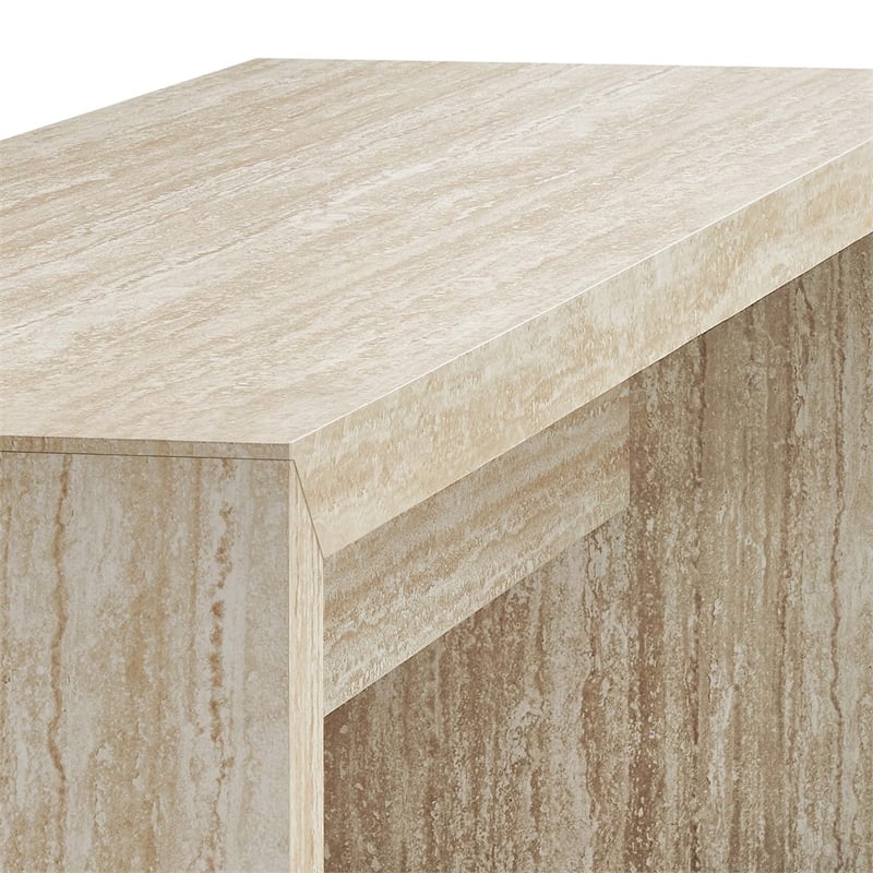 Mirella Long Bench in Travertine