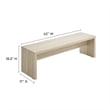 Mirella Long Bench in Travertine