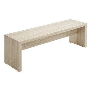 Mirella Long Bench in Travertine