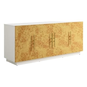 Abel Sideboard Buffet TV Stand in White Bleached Burl