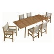Vienna 7-Piece Dining Set in Natural Natural