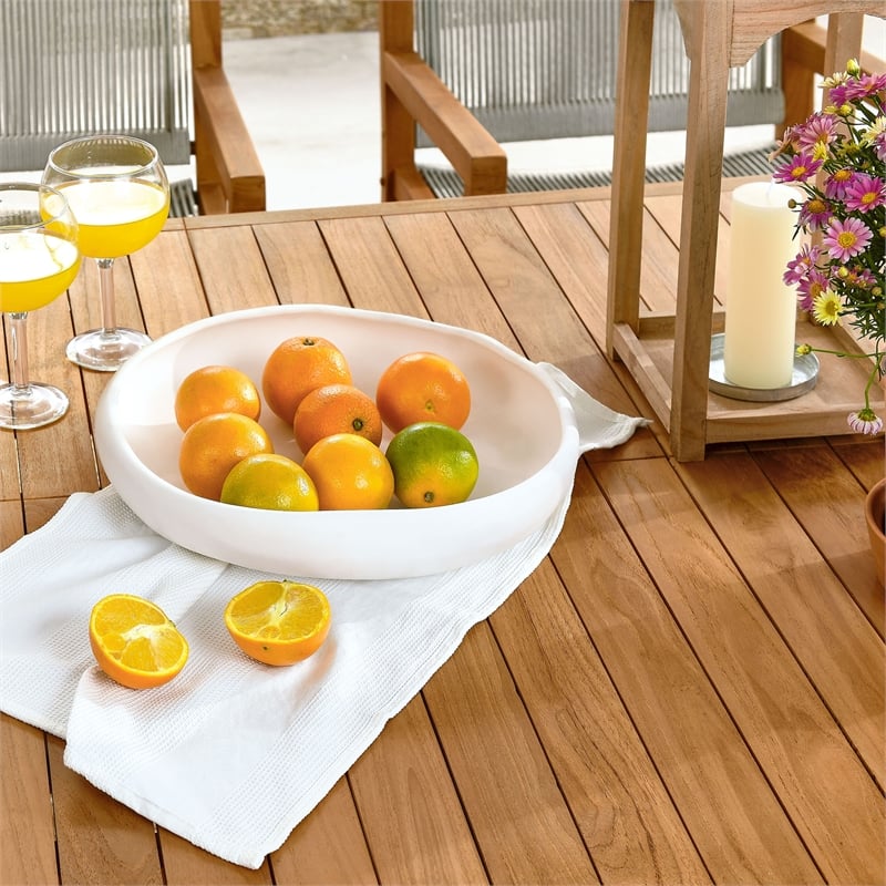 Vienna 7-Piece Dining Set with Armchairs in Natural Natural
