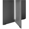 Modway Tecton Powder-Coated Aluminum Patio End in Charcoal