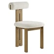 Torian Dining Chair Set of 2 in French Oak Ivory