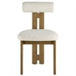 Torian Dining Chair Set of 2 in French Oak Ivory