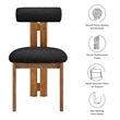 Torian Dining Chair Set of 2 in Walnut Black