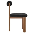 Torian Dining Chair Set of 2 in Walnut Black