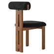 Torian Dining Chair Set of 2 in Walnut Black