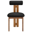 Torian Dining Chair Set of 2 in Walnut Black