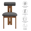 Torian Dining Chair Set of 2 in Walnut Charcoal