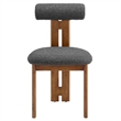 Torian Dining Chair Set of 2 in Walnut Charcoal