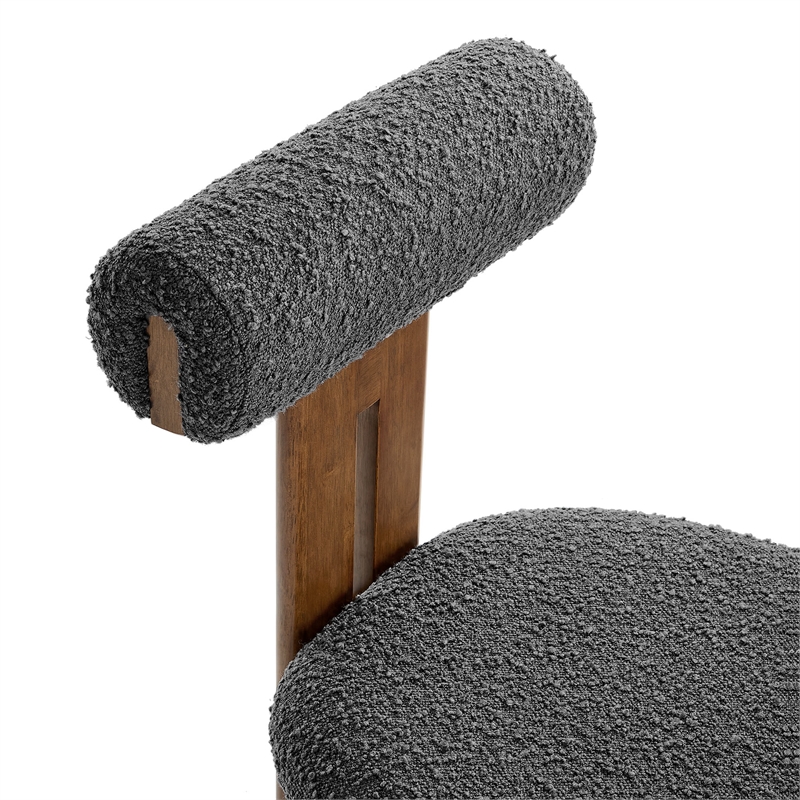 Torian Dining Chair Set of 2 in Walnut Charcoal