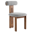 Torian Dining Chair Set of 2 in Walnut Light Gray