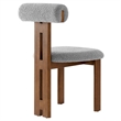 Torian Dining Chair Set of 2 in Walnut Light Gray