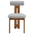 Torian Dining Chair Set of 2 in Walnut Light Gray