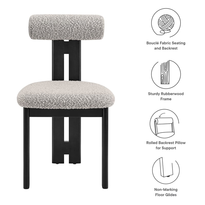 Torian Dining Chair Set of 2 in Wenge Taupe