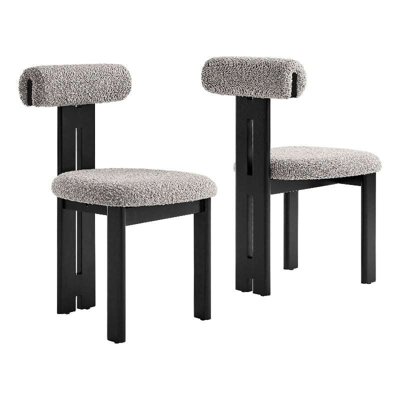 Torian Dining Chair Set of 2 in Wenge Taupe