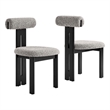 Torian Dining Chair Set of 2 in Wenge Taupe
