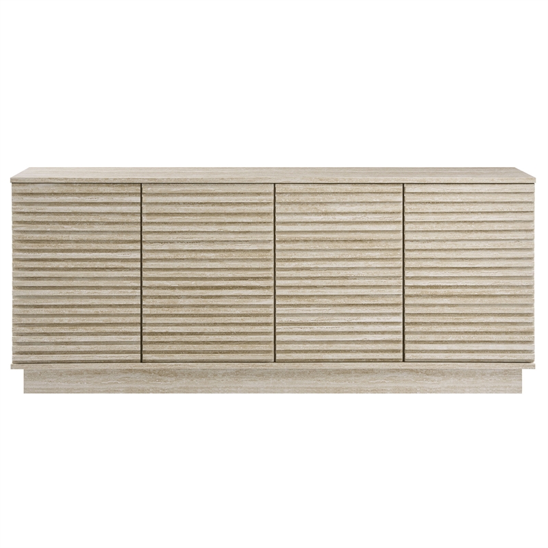 Render Sideboard Cabinet TV Stand in Travertine