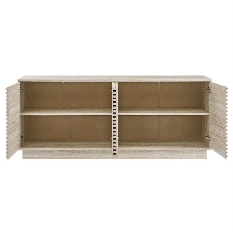 Render Sideboard Cabinet TV Stand in Travertine