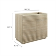 Render Bathroom Vanity Cabinet (Sink Not Included) in Travertine