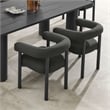 Nautica Dining Armchairs Set of 2 in Charcoal Graphite